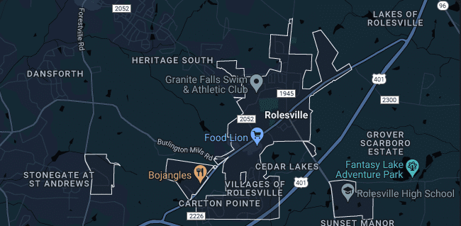 rolesville-nc-map