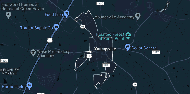 youngsville-nc-map