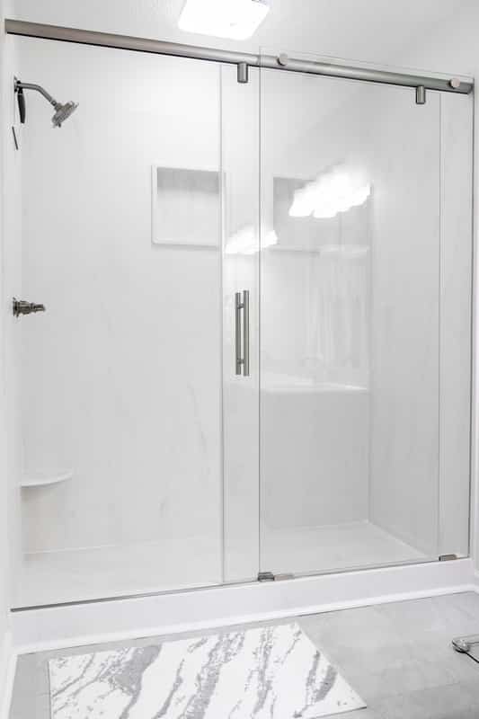 Bathroom remodeling raleigh - new shower stall