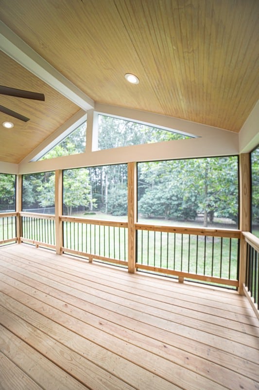 Home Remodel Wake Forest - new screened in porch